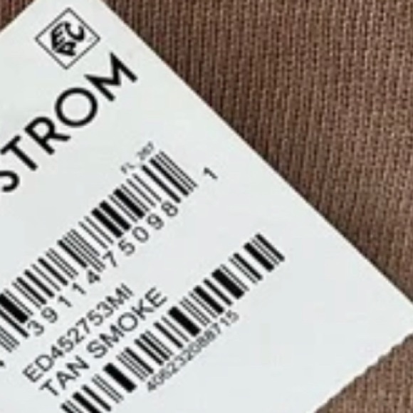 Tie Back Belt Ribbed Mocha Mousse Sweater Mock Neck Billow Sleeve Size L NWT - Picture 10 of 16